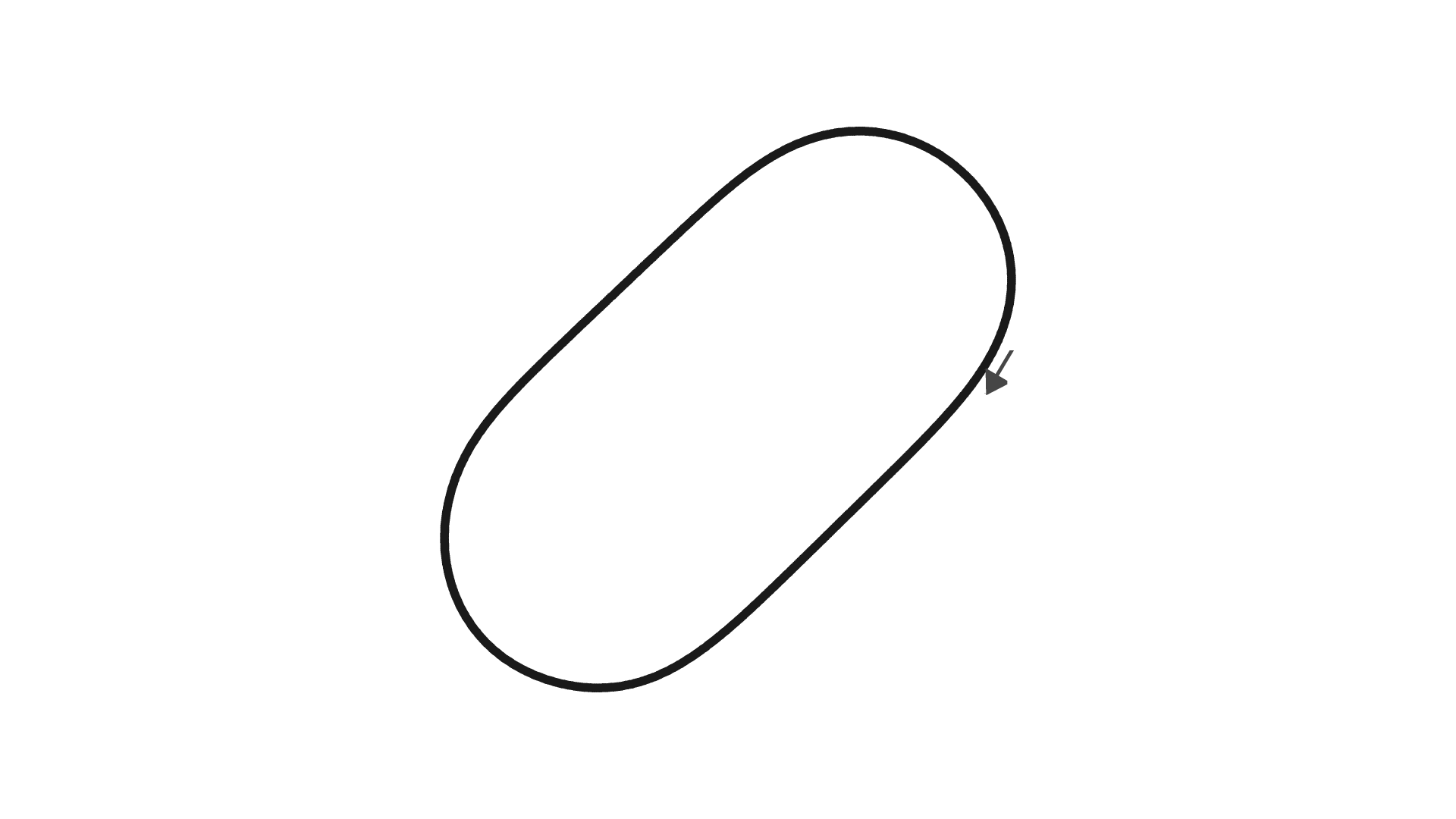 Midland Circuit Lelystad - Petit ovale - 0,43 km
